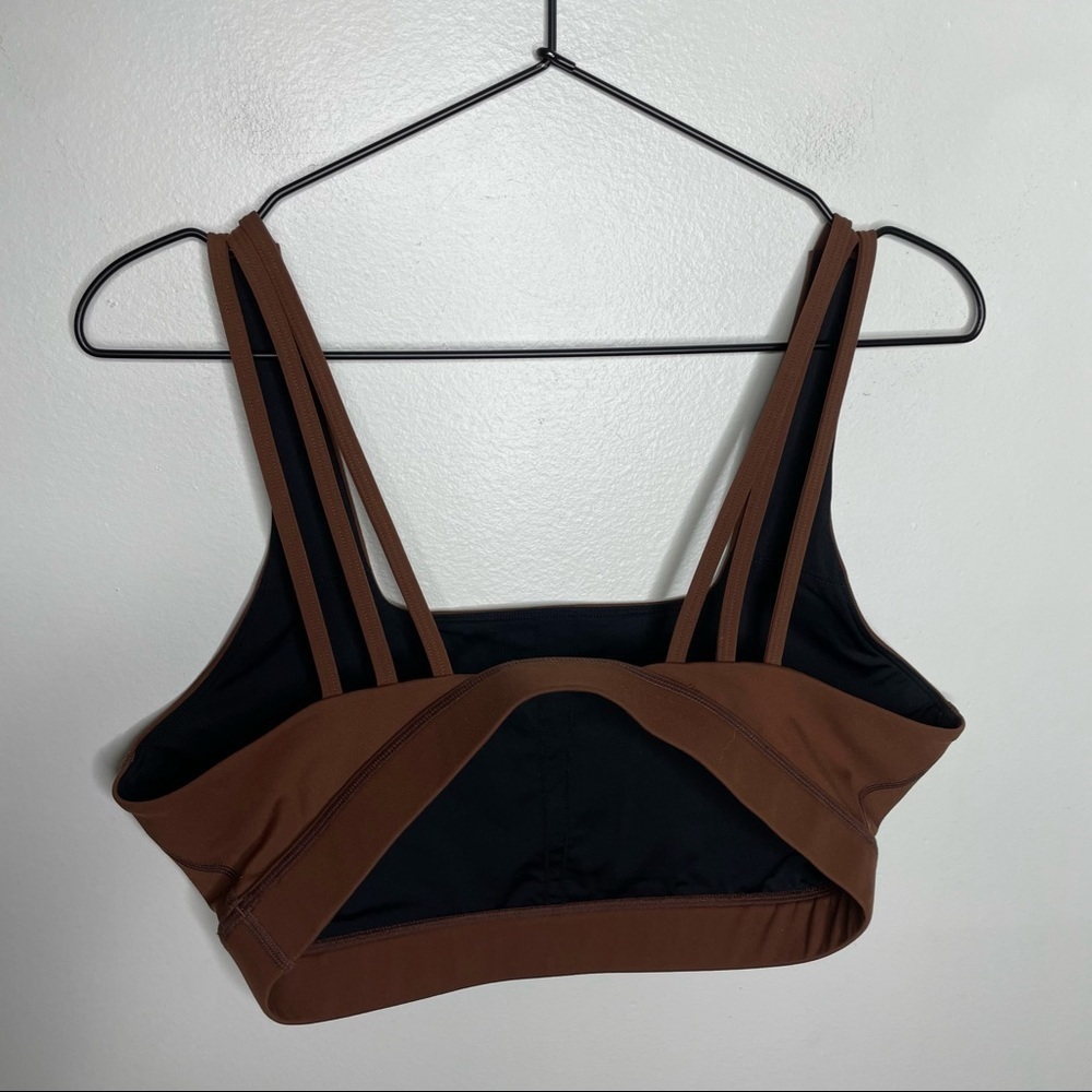 FBF Body Brown Strappy Sports Bra Womens XL - Picture 2 of 6